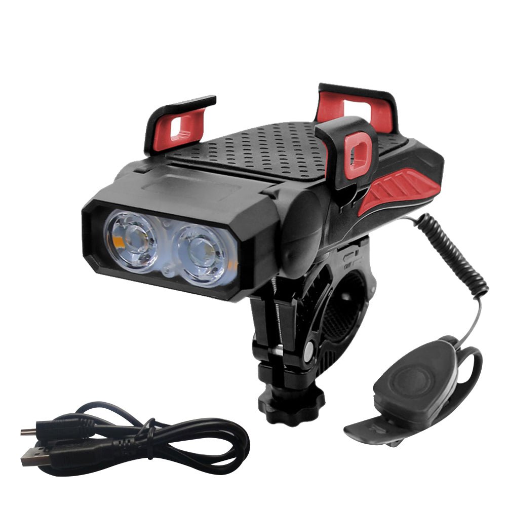 handyhalterung fahrrad mit powerbank und licht Notkraft™ Handyhalterung Smart 4-in-1