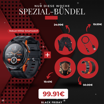 Robust Militär™ Smartwatch Spezial-Bündel