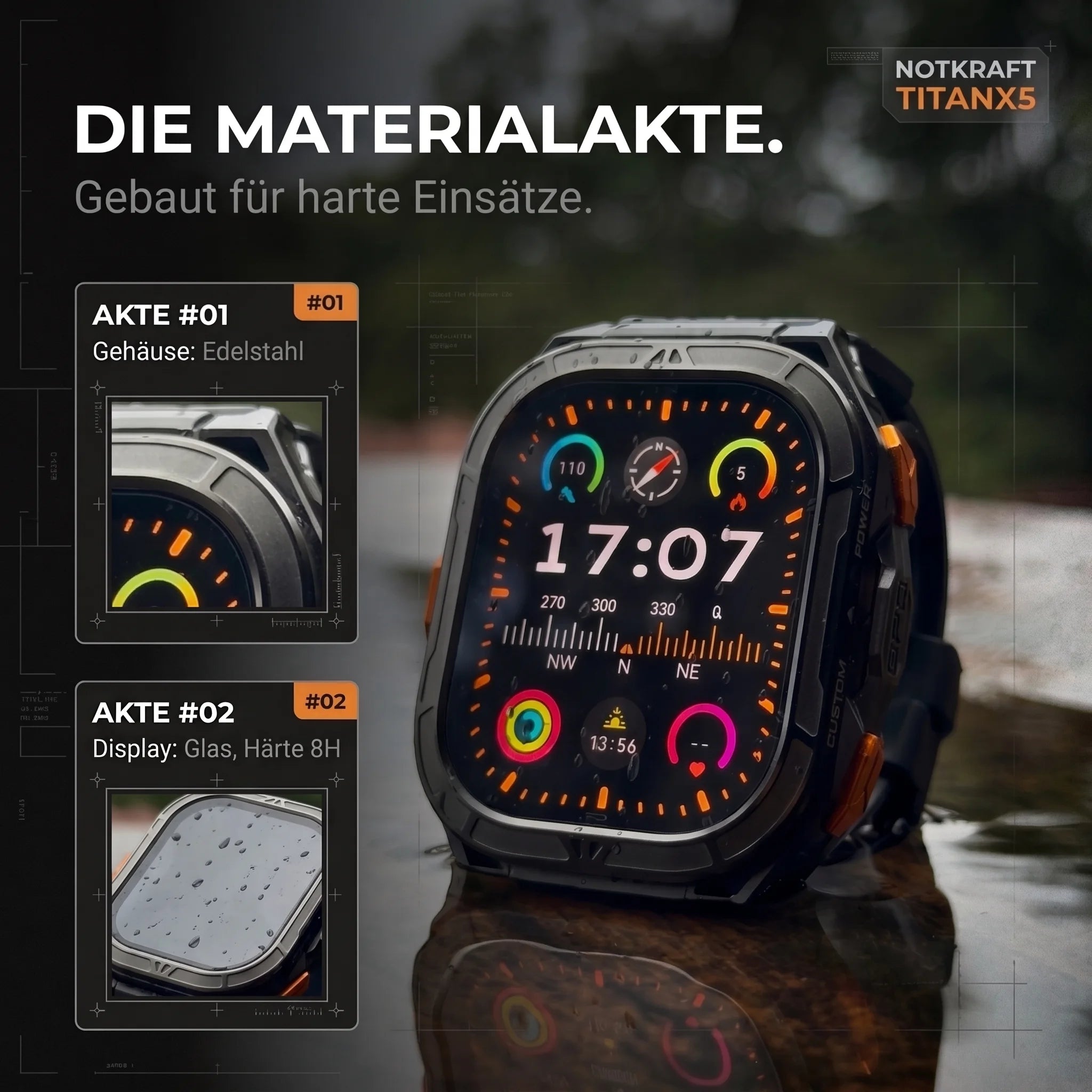 TitanX5™ Die unzerstörbare Smartwatch
