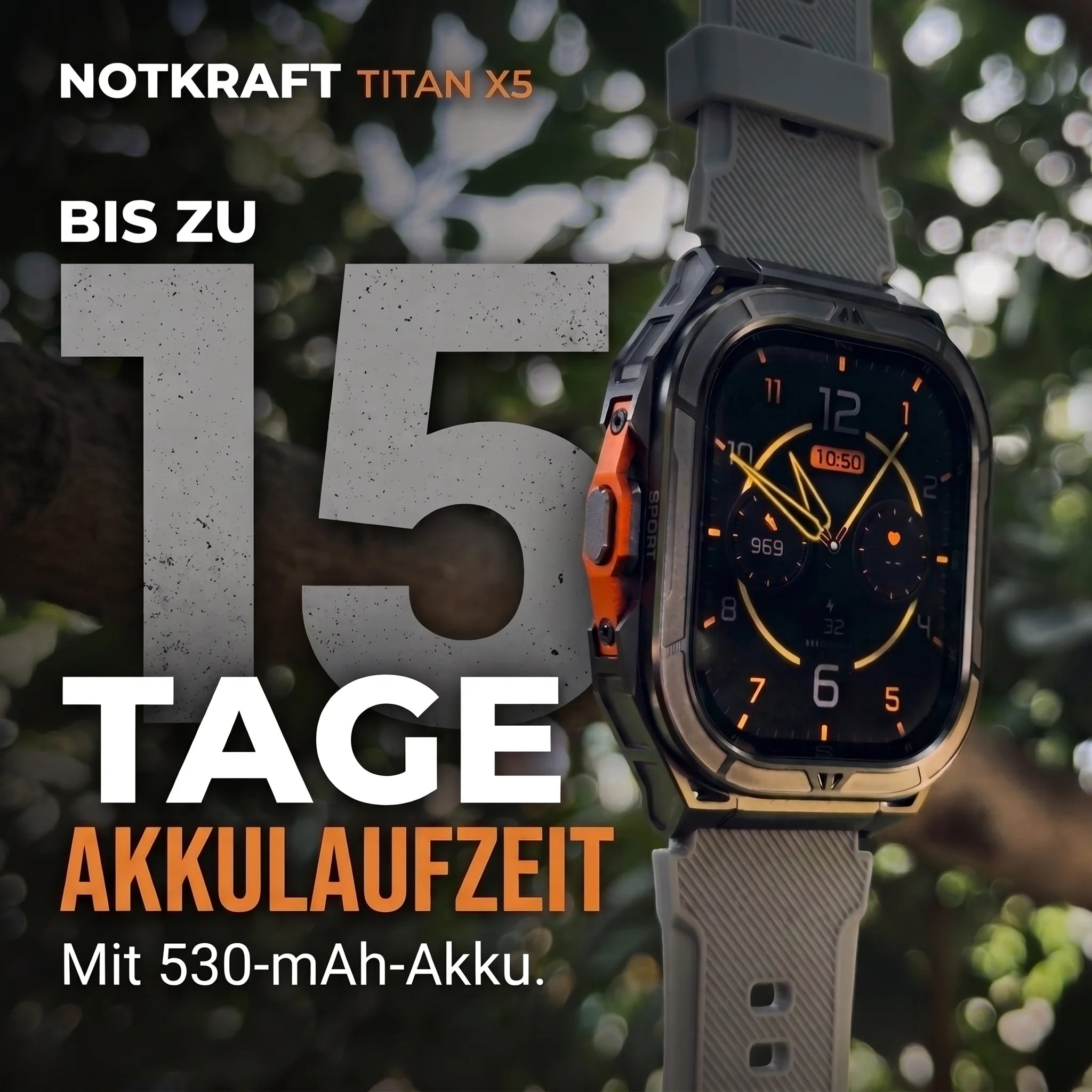 TitanX5™ Die unzerstörbare Smartwatch