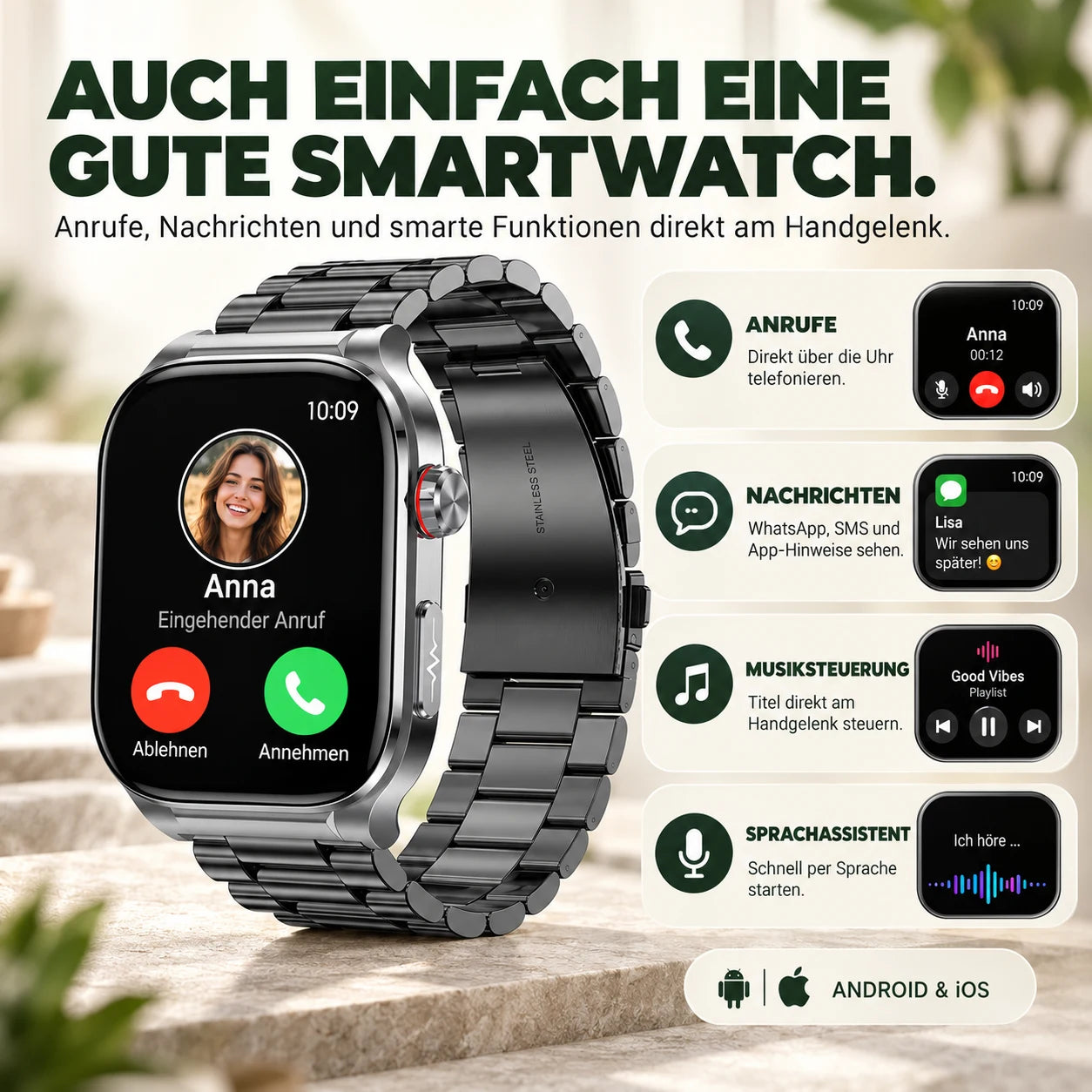 NOTKRAFT® Care Control Pro Smartwatch
