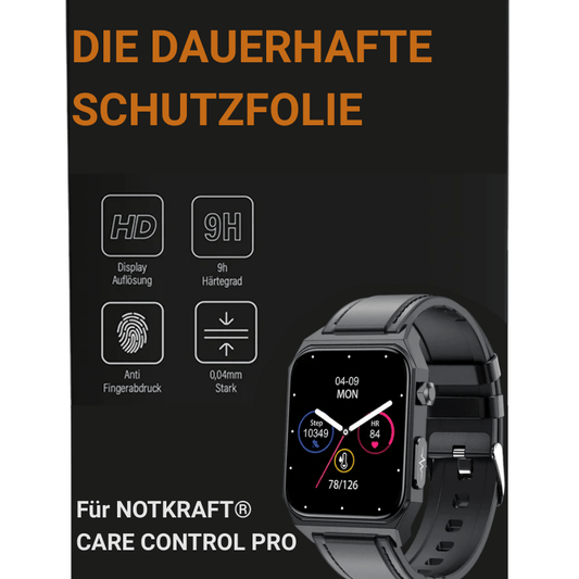 Die dauerhafte Schutzfolie Für die NOTKRAFT® CARE CONTROL PRO - ECKIG