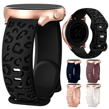 Silikon Armband Leopard graviert / UltraDünn™ Voll-Touchscreen SmartWatch