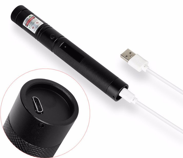 Power Laserpointer 303 - Wiederaufladbarer sichtbarer USB-Laserpointer